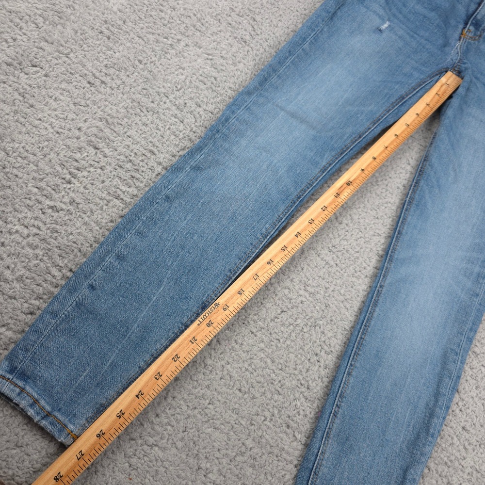 Zara‎ Womens Size 2 Light Wash Distressed Skinny Jeans Denim Casual - Picture 7 of 10